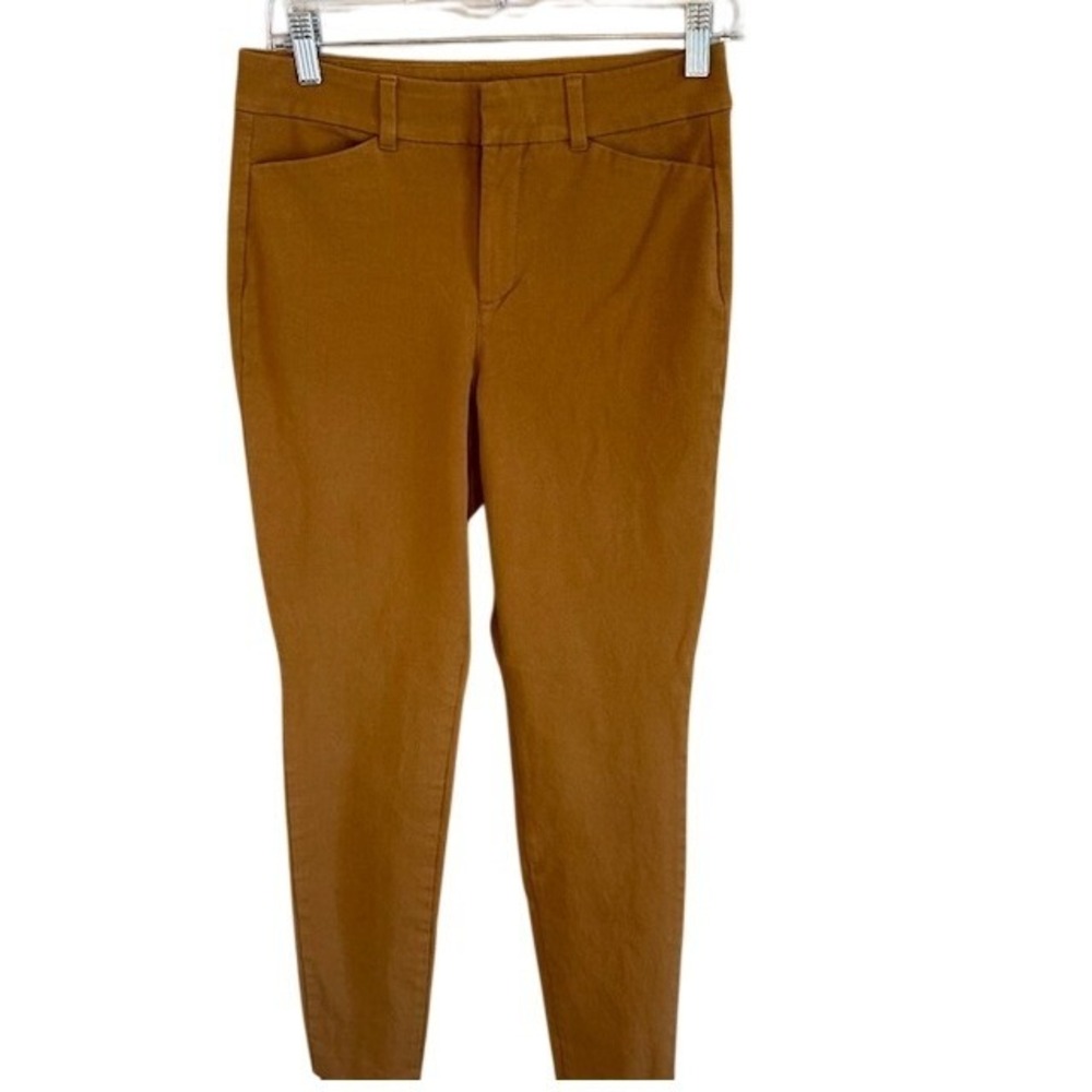 Old Navy Women's Pixie High Rise Skinny Dress Pants Mustard Gold Bourbon 4